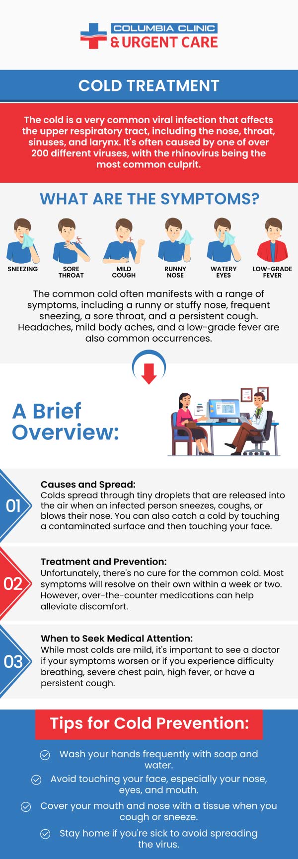 At Columbia Clinic Urgent Care, our team educates patients on safe ways to manage cold symptoms and congestion. Blowing your nose is a natural response to nasal congestion during a cold, but doing it too forcefully can sometimes make symptoms worse. Forceful nose blowing may irritate the delicate nasal tissues, cause minor bleeding, or even push mucus into areas like the sinuses or middle ear, potentially leading to further discomfort or infection. While gentle nose blowing can help clear mucus and provide relief, it’s important to use proper technique—blow one nostril at a time and avoid excessive pressure. For more information, contact us or book an appointment online. We have convenient locations to serve you at Tibbetts St Portland, Stark Street Portland and Tigard, OR.