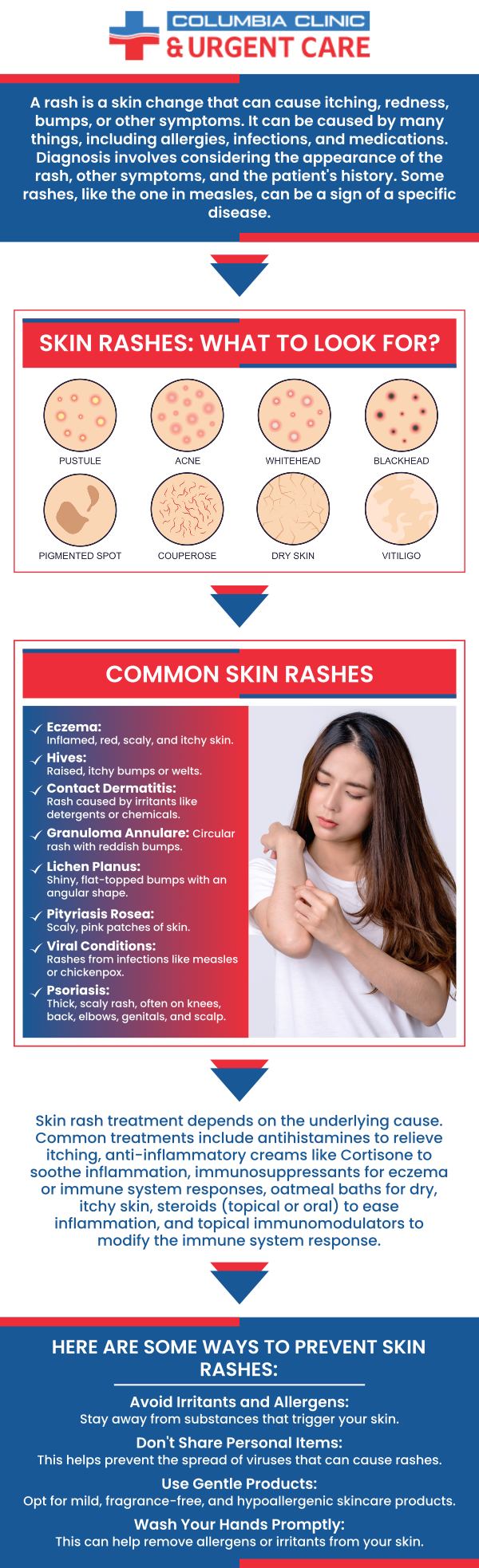 Talk to our professionals for comprehensive treatment for pediatric skin rashes! Call our team at Columbia Urgent Care or visit us online to book an appointment. We have Convenient Locations To Serve You at 82nd Ave, Mall 205 and Tigard Hours Vary By Location. Talk to our professionals for comprehensive treatment for pediatric skin rashes! Call our team at Columbia Urgent Care or visit us online to book an appointment. We have Convenient Locations To Serve You at 82nd Ave, Mall 205 and Tigard Hours Vary By Location.