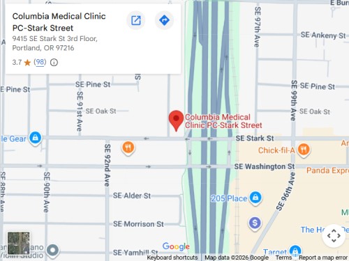 
Directions From Your Location to Columbia Clinic Urgent Care in Portland, OR (Mall 205)